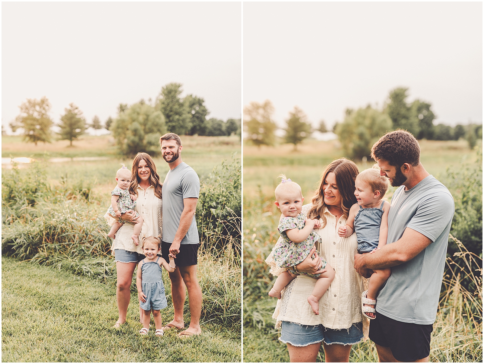 Sunset Kankakee County family photographer with Kankakee & Iroquois County family photographer Kara Evans Photographer.