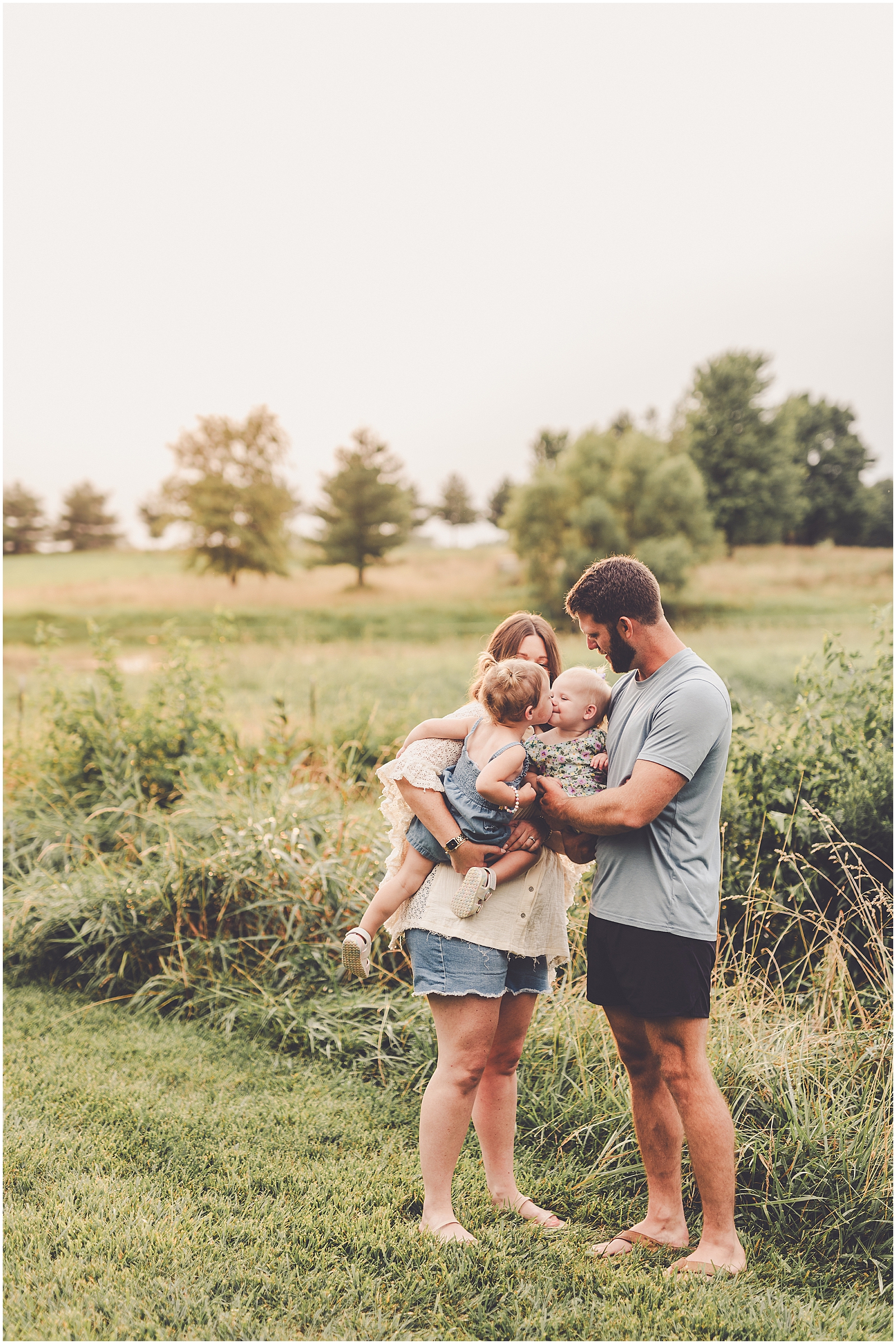 Sunset Kankakee County family photographer with Kankakee & Iroquois County family photographer Kara Evans Photographer.