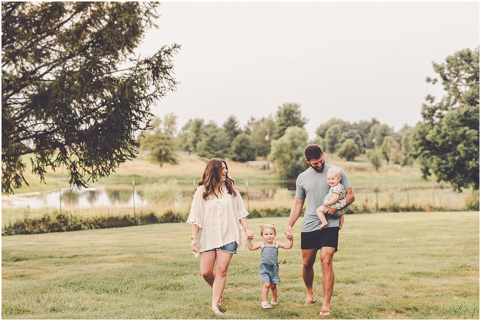 Sunset Kankakee County family photographer with Kankakee & Iroquois County family photographer Kara Evans Photographer.