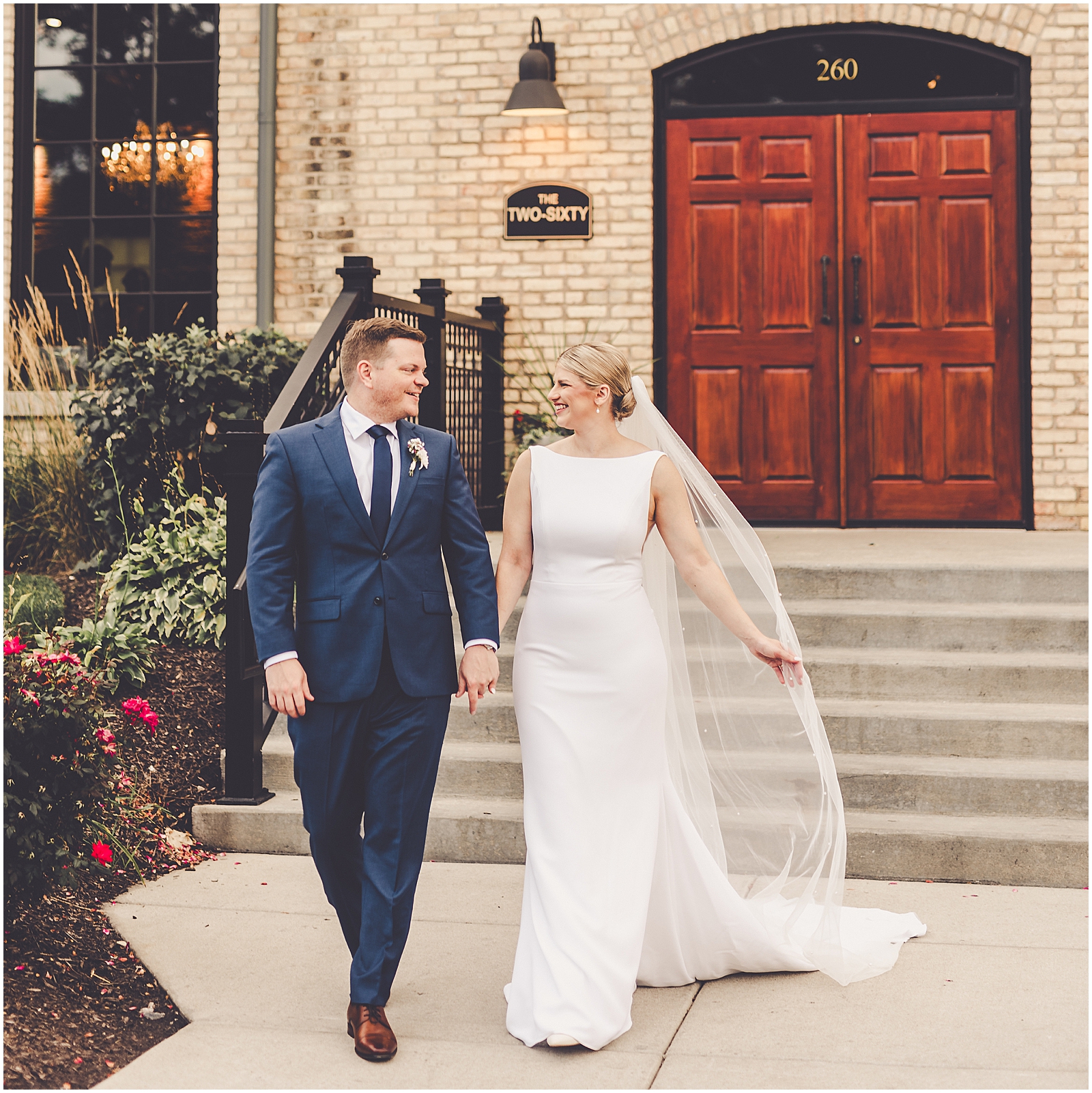 Emilija and Kent's summer wedding day at The BRIX in Carpentersville with Chicagoland wedding photographer Kara Evans Photographer.