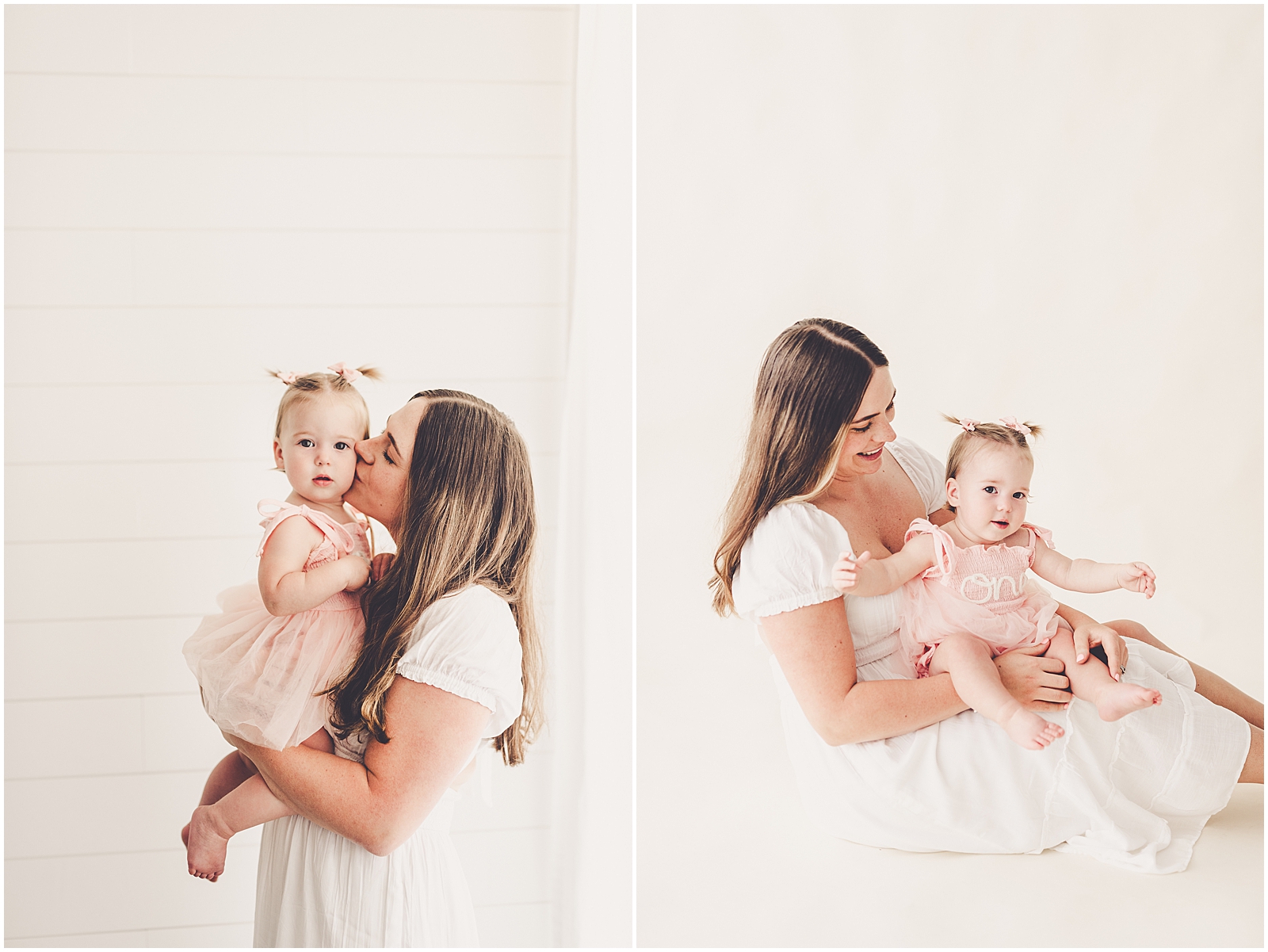One-year milestone photographer in Kankakee with Kankakee County family photographer Kara Evans Photographer.