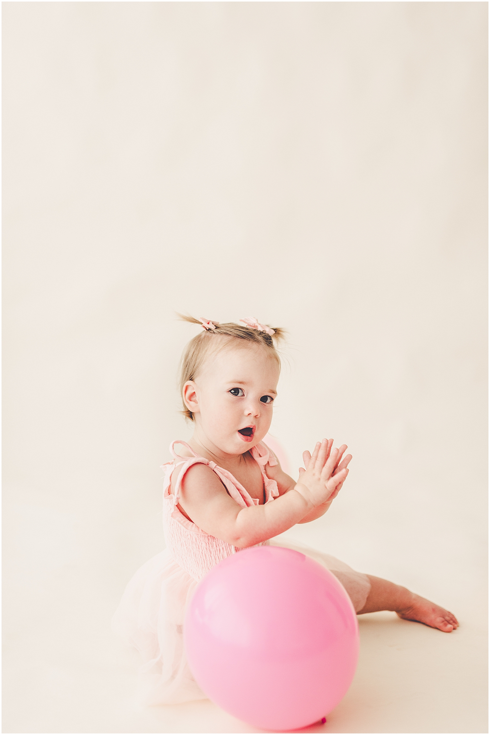 One-year milestone photographer in Kankakee with Kankakee County family photographer Kara Evans Photographer.