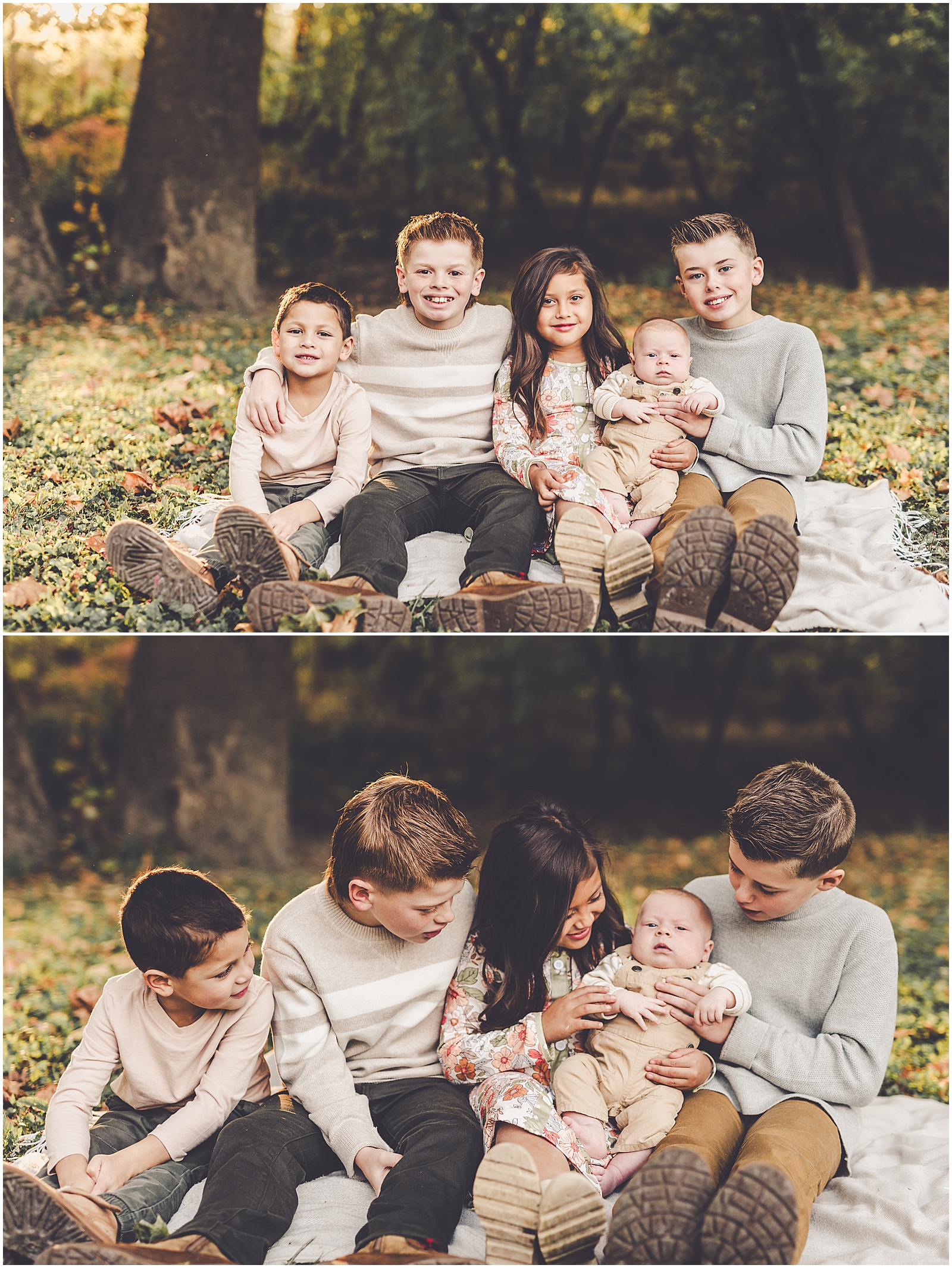 Fall Watseka family photographer in Watseka, Illinois with Kankakee & Iroquois County family photographer Kara Evans Photographer.