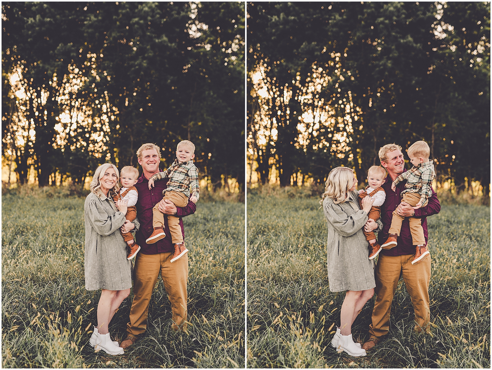 Kankakee County fall farm family photos with Iroquois County & Kankakee County family photographer Kara Evans Photographer.