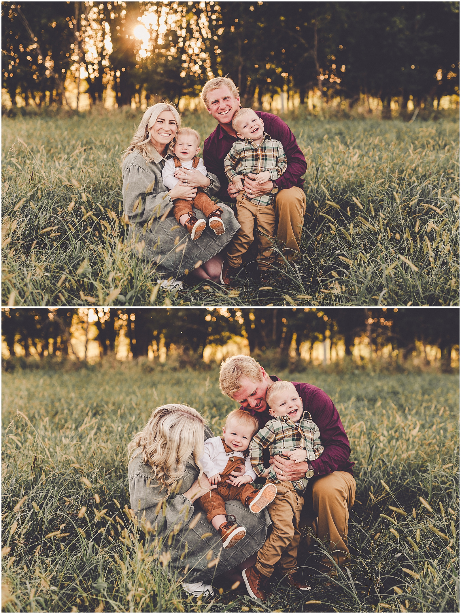 Kankakee County fall farm family photos with Iroquois County & Kankakee County family photographer Kara Evans Photographer.