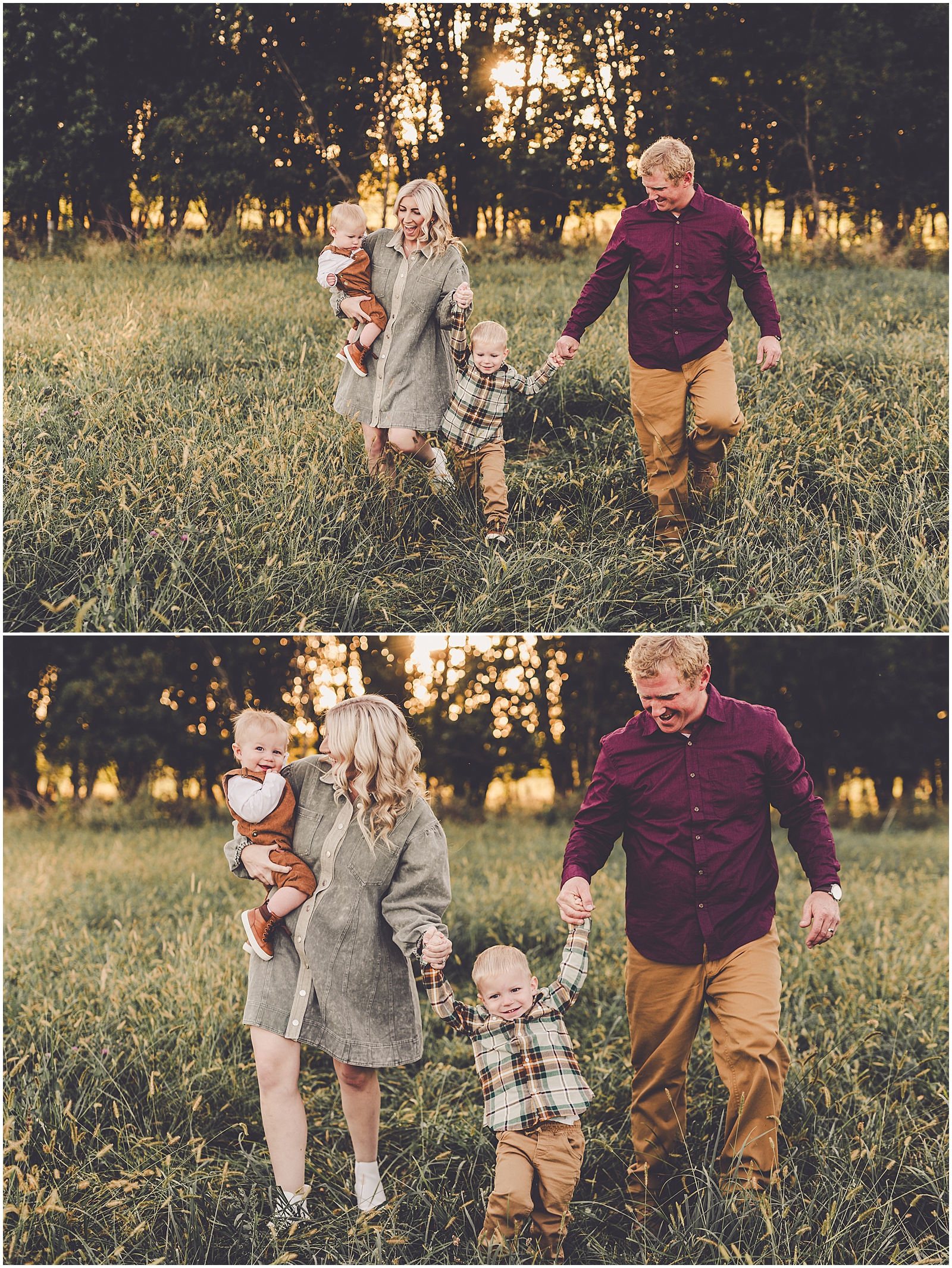 Kankakee County fall farm family photos with Iroquois County & Kankakee County family photographer Kara Evans Photographer.