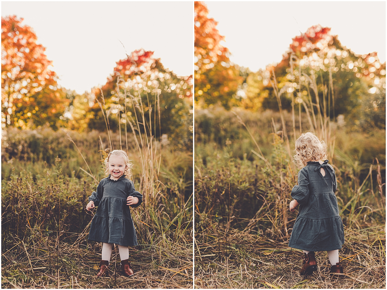 Fall Bourbonnais family photos at Perry Farm with Iroquois & Kankakee family photographer Kara Evans Photographer.