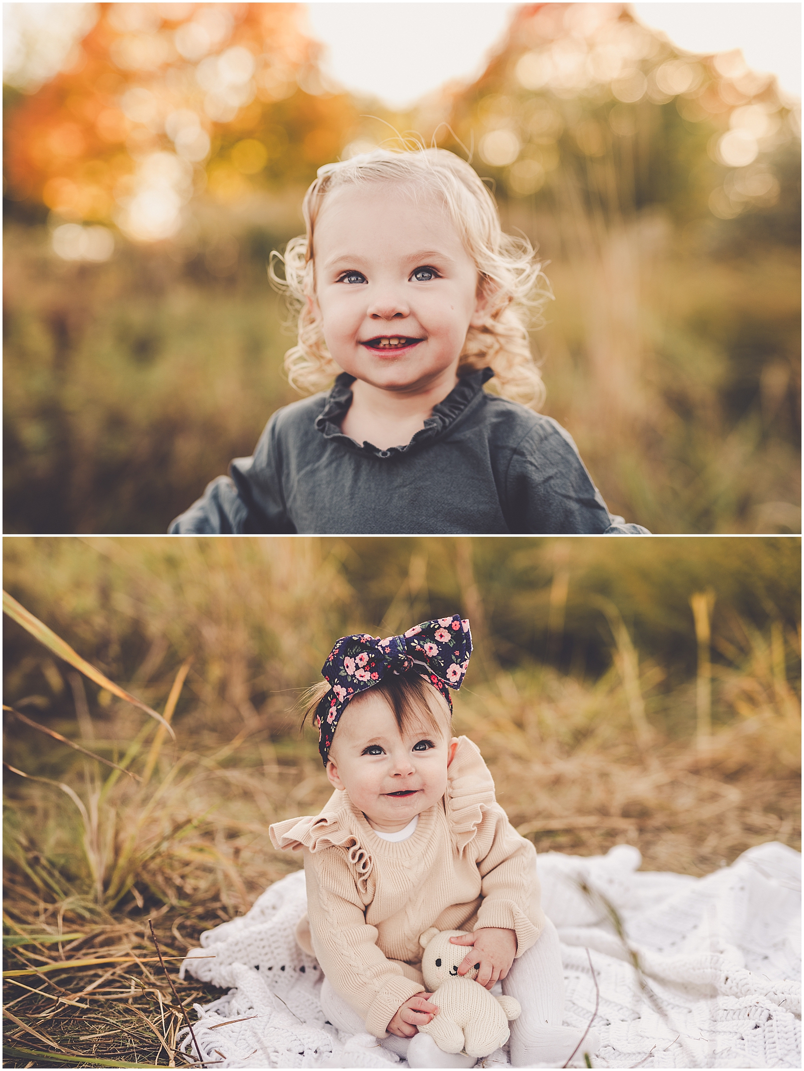 Fall Bourbonnais family photos at Perry Farm with Iroquois & Kankakee family photographer Kara Evans Photographer.