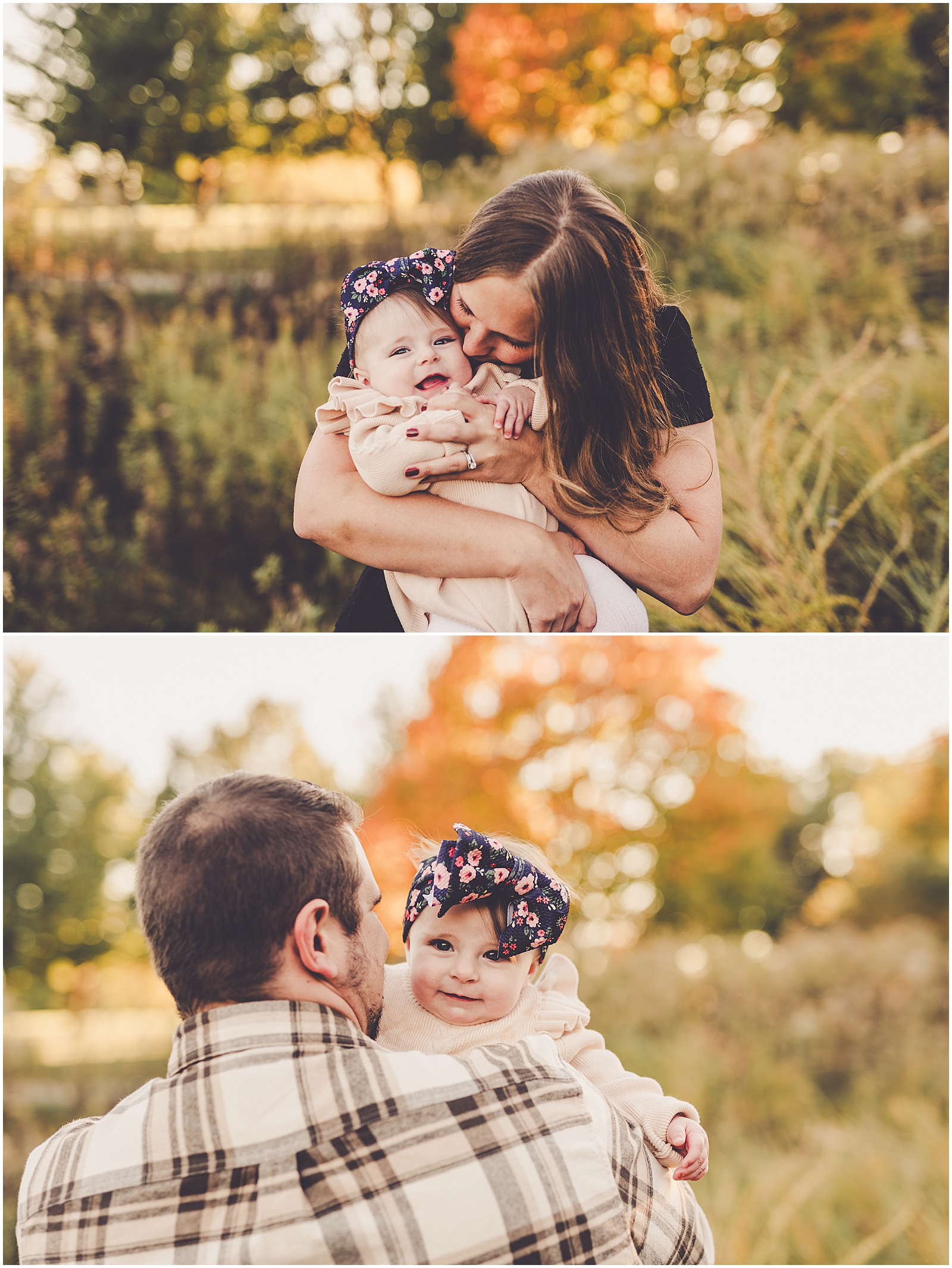 Fall Bourbonnais family photos at Perry Farm with Iroquois & Kankakee family photographer Kara Evans Photographer.