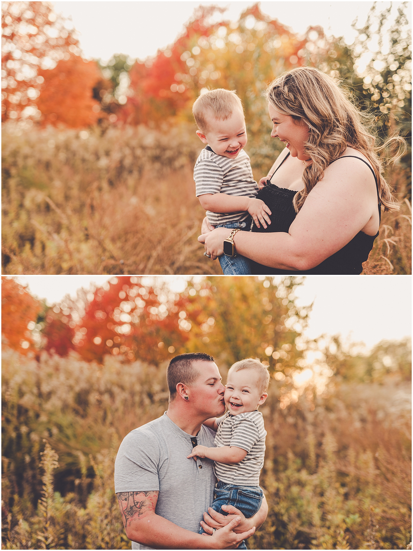 Fall Bourbonnais family photographer with Iroquois & Kankakee County family photographer Kara Evans Photographer.