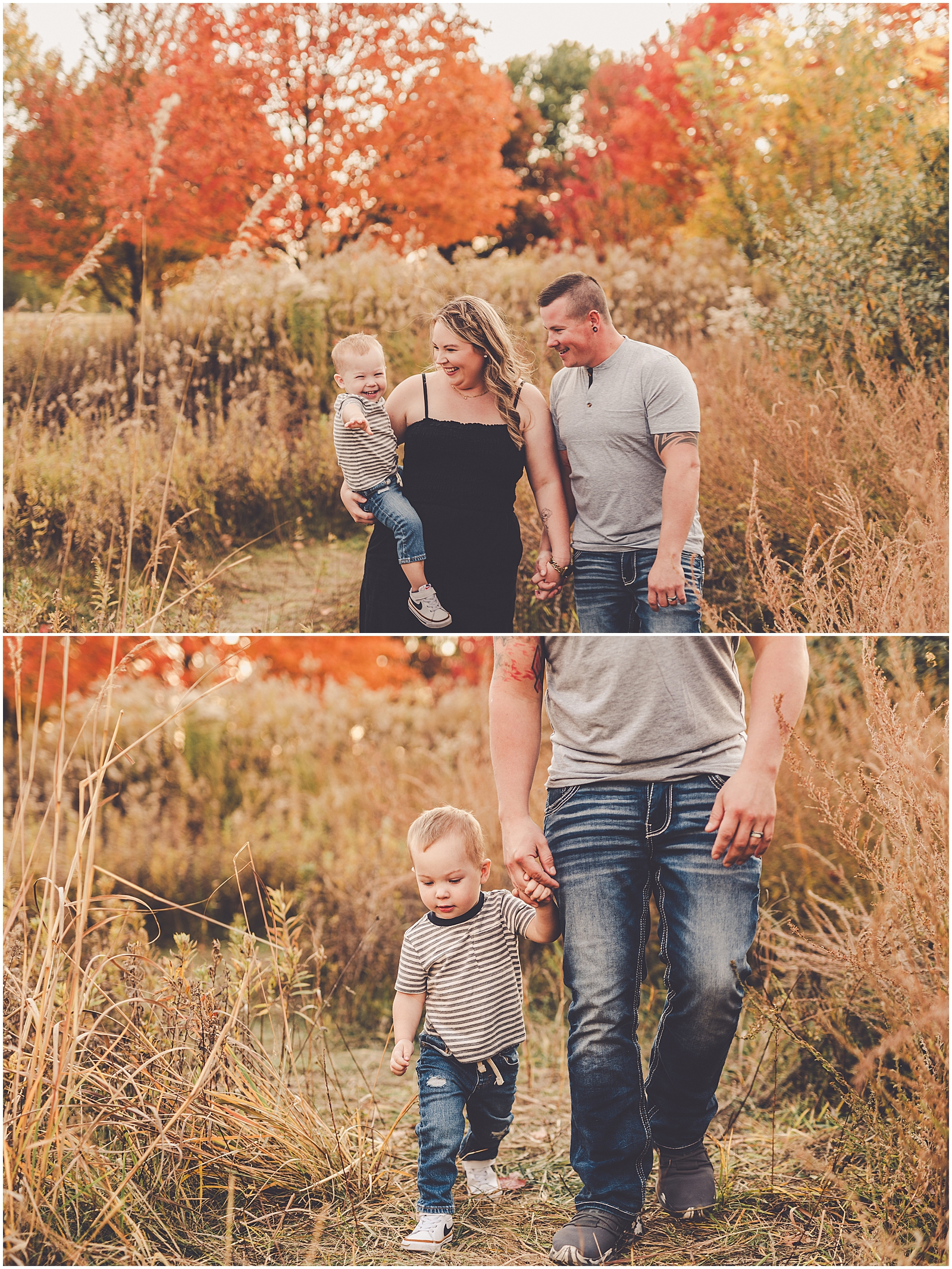 Fall Bourbonnais family photographer with Iroquois & Kankakee County family photographer Kara Evans Photographer.