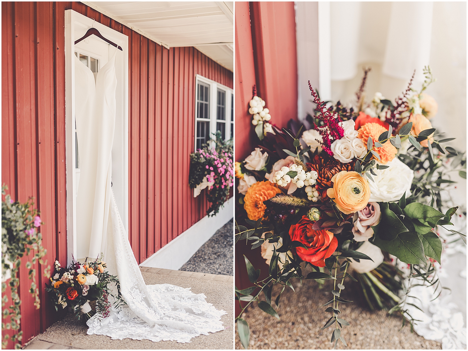 Gillian and Bobby's The Pavilion at Orchard Ridge Farms wedding in Rockton with Chicagoland wedding photographer Kara Evans Photographer.