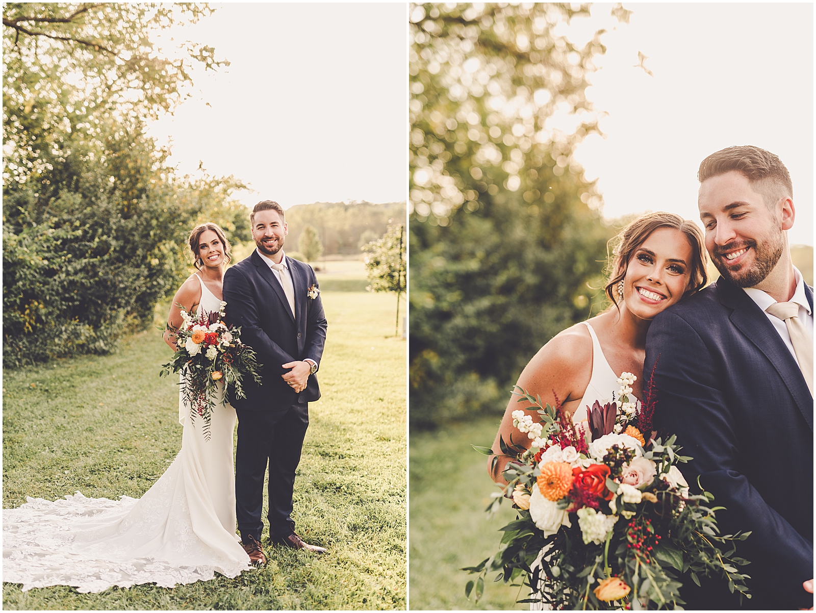 Gillian and Bobby's The Pavilion at Orchard Ridge Farms wedding in Rockton with Chicagoland wedding photographer Kara Evans Photographer.