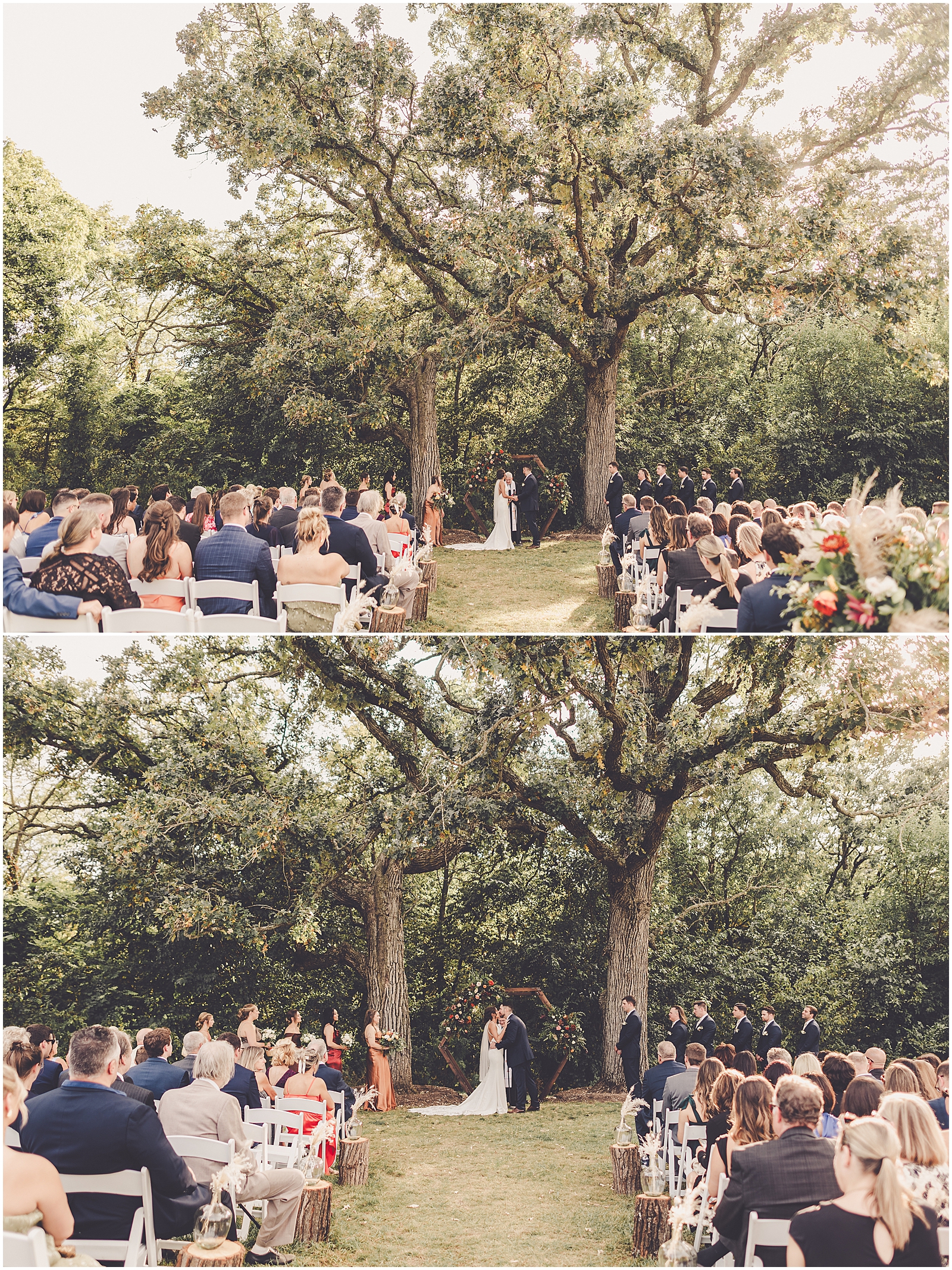 Gillian and Bobby's The Pavilion at Orchard Ridge Farms wedding in Rockton with Chicagoland wedding photographer Kara Evans Photographer.