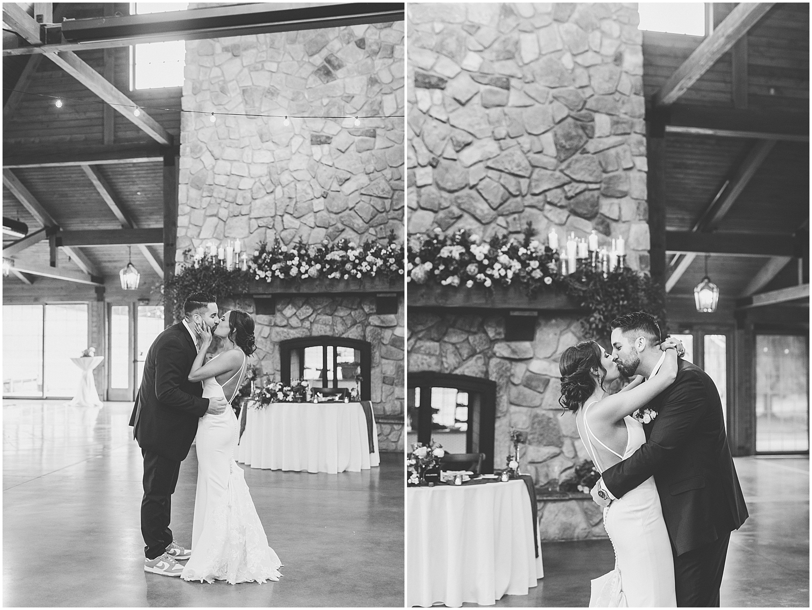 Gillian and Bobby's The Pavilion at Orchard Ridge Farms wedding in Rockton with Chicagoland wedding photographer Kara Evans Photographer.