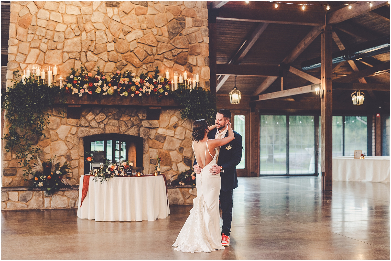 Gillian and Bobby's The Pavilion at Orchard Ridge Farms wedding in Rockton with Chicagoland wedding photographer Kara Evans Photographer.