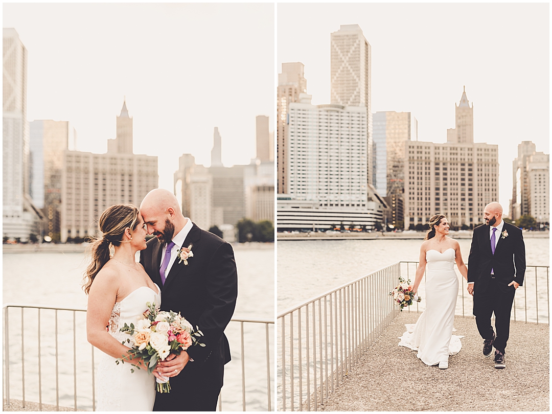 Gibson's Italia rooftop wedding in Chicago, Illinois with Chicagoland wedding photographer Kara Evans Photographer.