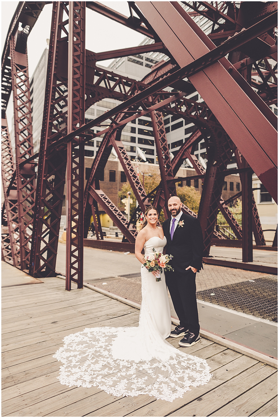 Gibson's Italia rooftop wedding in Chicago, Illinois with Chicagoland wedding photographer Kara Evans Photographer.