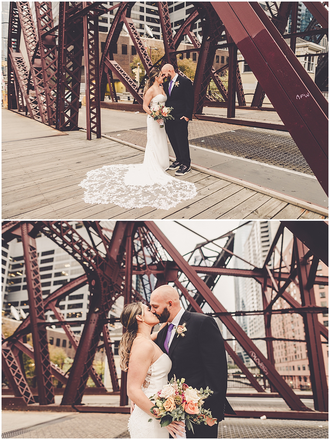 Gibson's Italia rooftop wedding in Chicago, Illinois with Chicagoland wedding photographer Kara Evans Photographer.