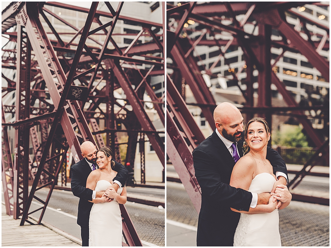 Gibson's Italia rooftop wedding in Chicago, Illinois with Chicagoland wedding photographer Kara Evans Photographer.