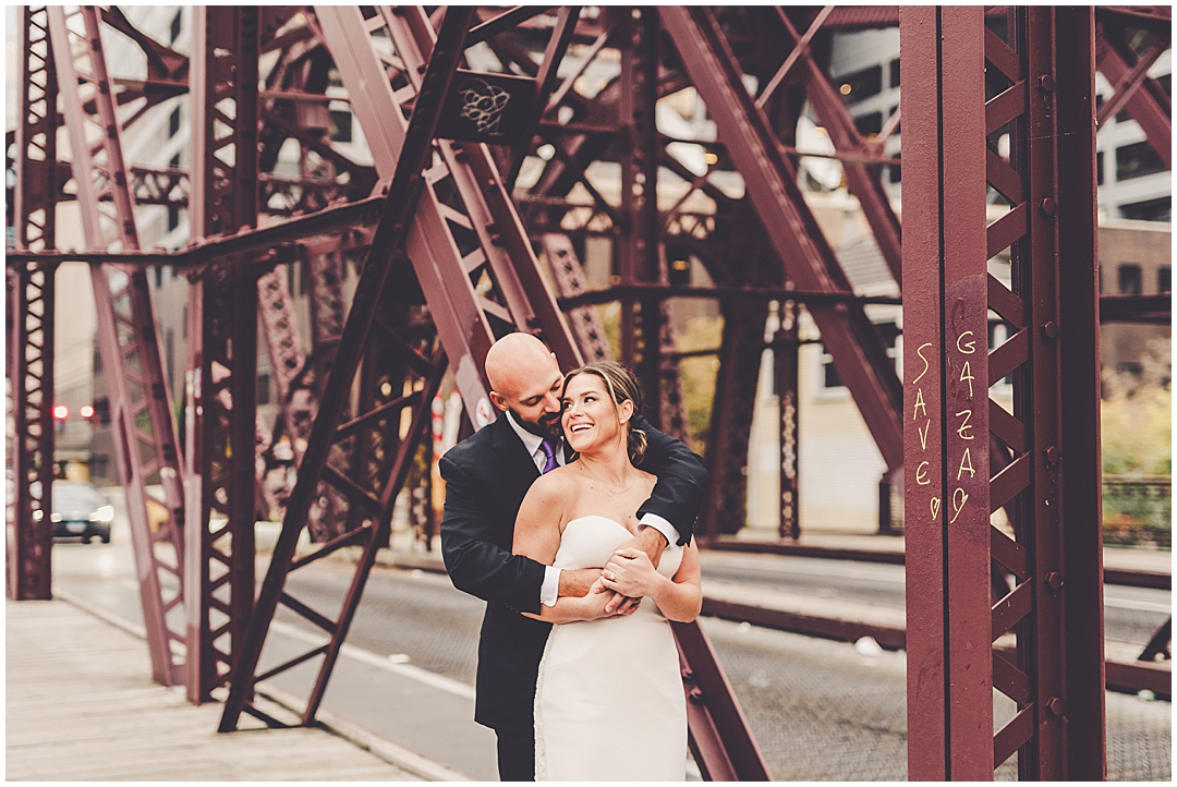 Gibson's Italia rooftop wedding in Chicago, Illinois with Chicagoland wedding photographer Kara Evans Photographer.