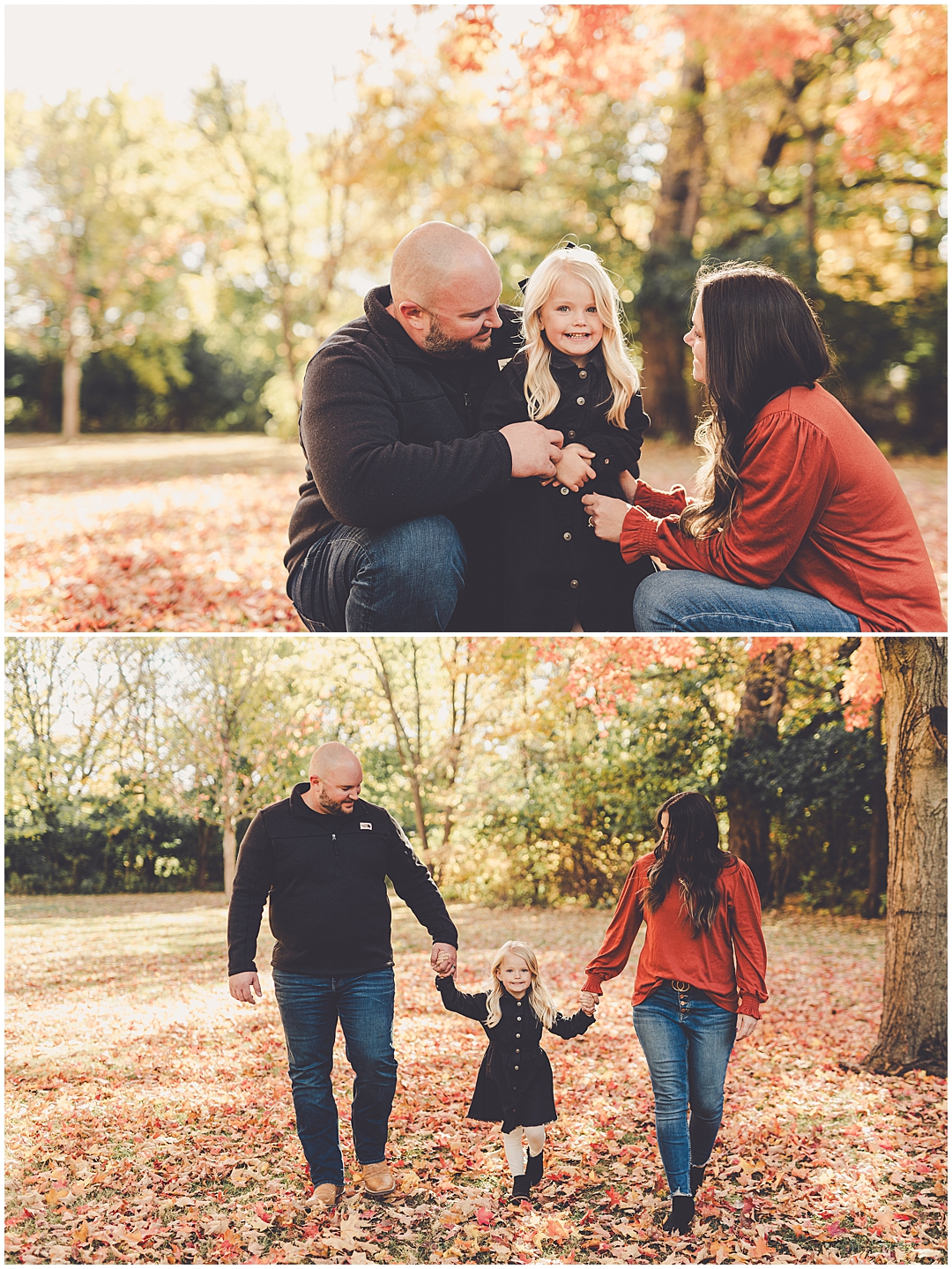 Fall mini sessions at Perry Farm in Bourbonnais with Iroquois & Kankakee County family photographer Kara Evans Photographer.