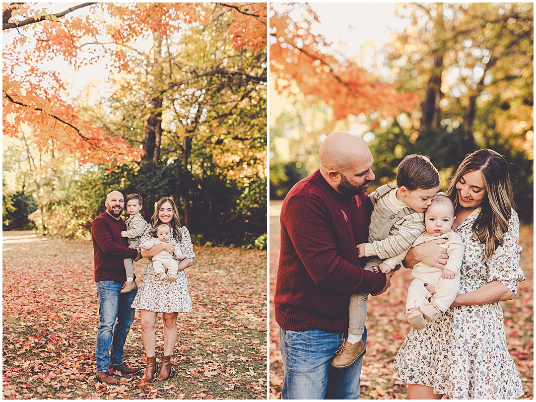 Fall mini sessions at Perry Farm in Bourbonnais with Iroquois & Kankakee County family photographer Kara Evans Photographer.