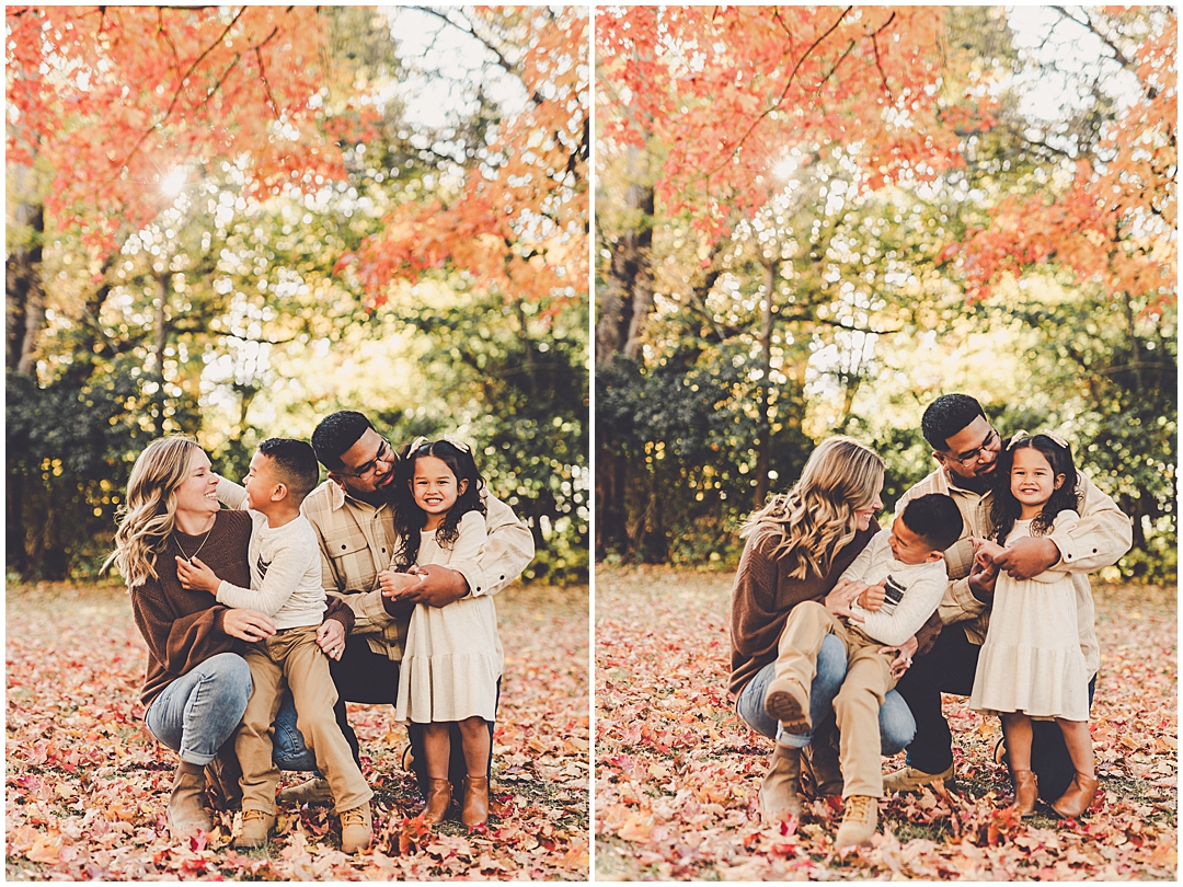 Fall mini sessions at Perry Farm in Bourbonnais with Iroquois & Kankakee County family photographer Kara Evans Photographer.