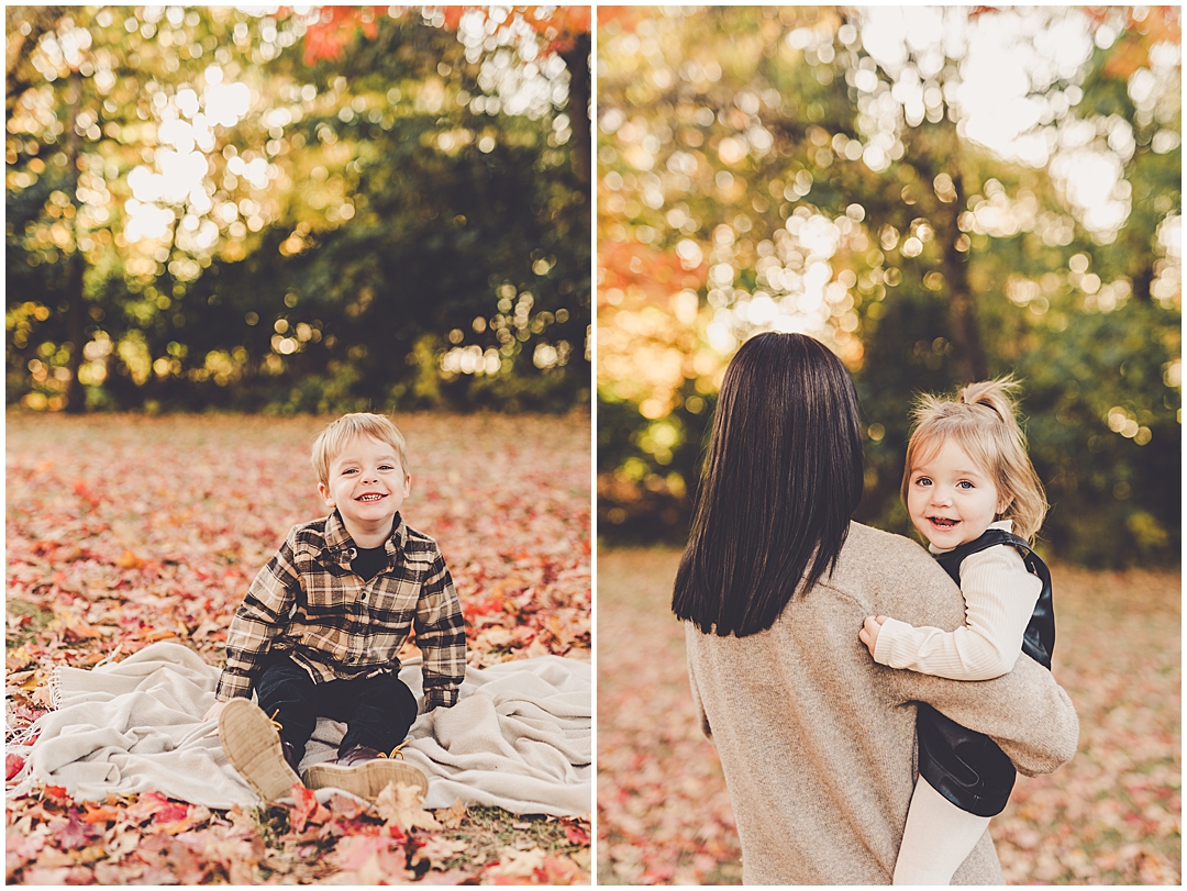 Fall mini sessions at Perry Farm in Bourbonnais with Iroquois & Kankakee County family photographer Kara Evans Photographer.