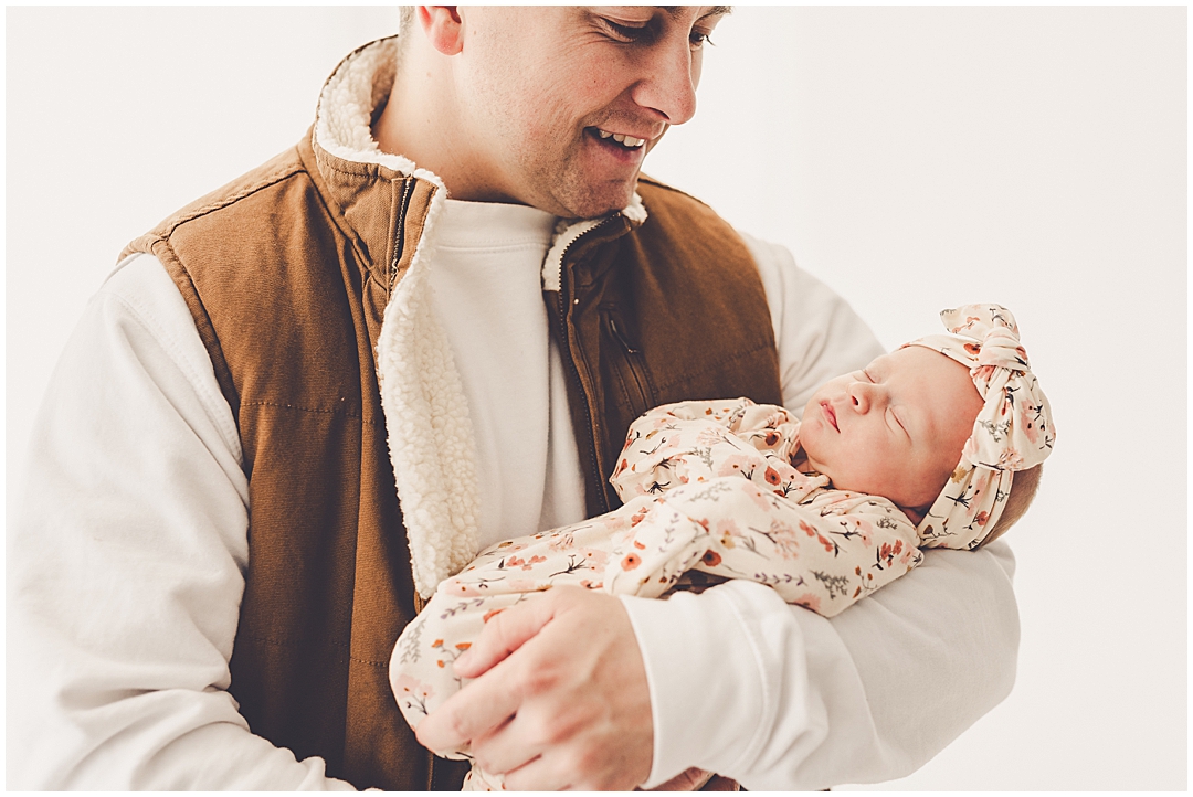 Kankakee family of four family & newborn photographer in downtown Kankakee with Kankakee photographer Kara Evans Photographer.