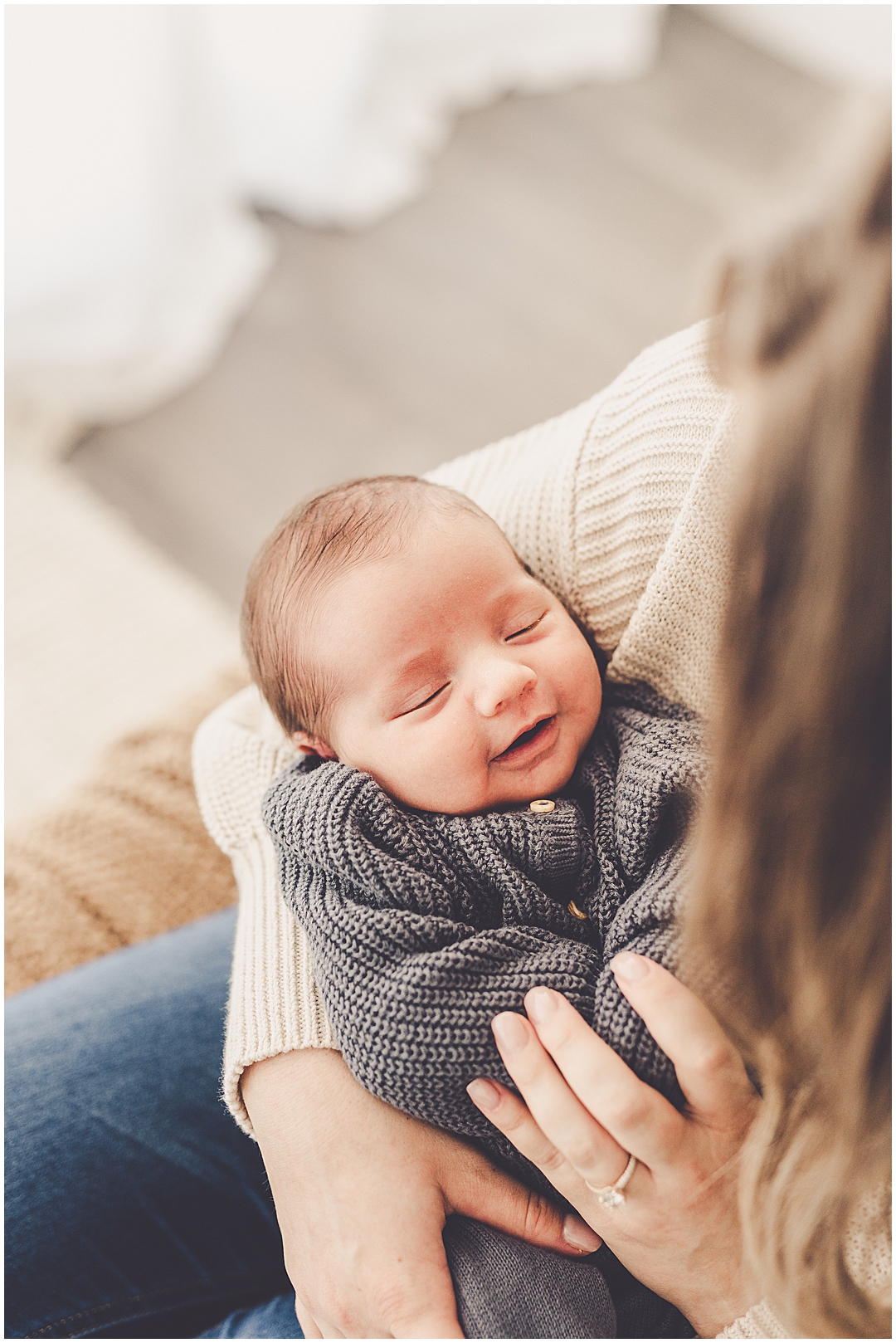 Kankakee natural light newborn and family photographer in downtown Kankakee with Kankakee photographer Kara Evans Photographer.