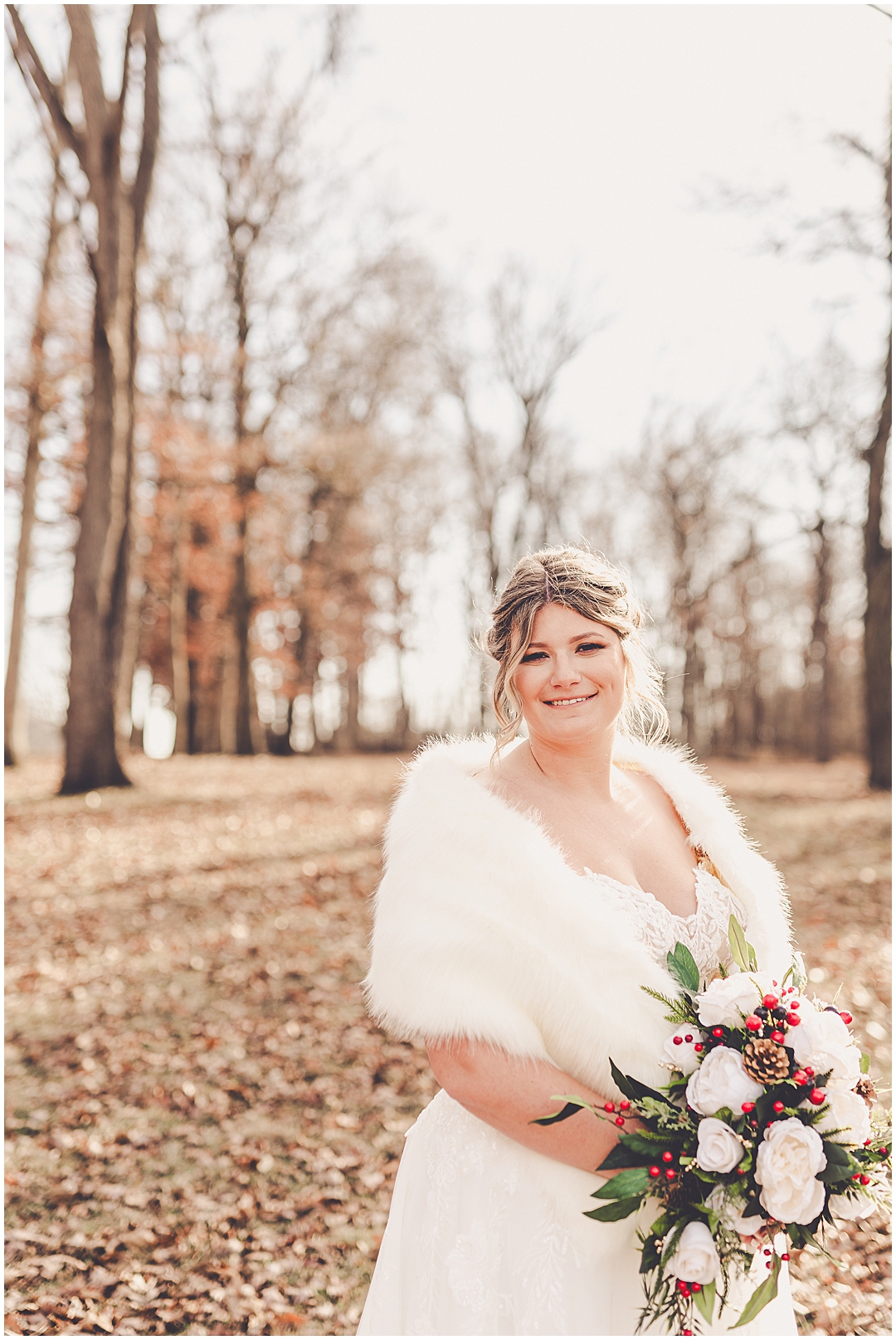 Alaina and Konnor's winter I Hotel wedding day in Champaign, Illinois with Chicagoland wedding photographer Kara Evans Photographer.