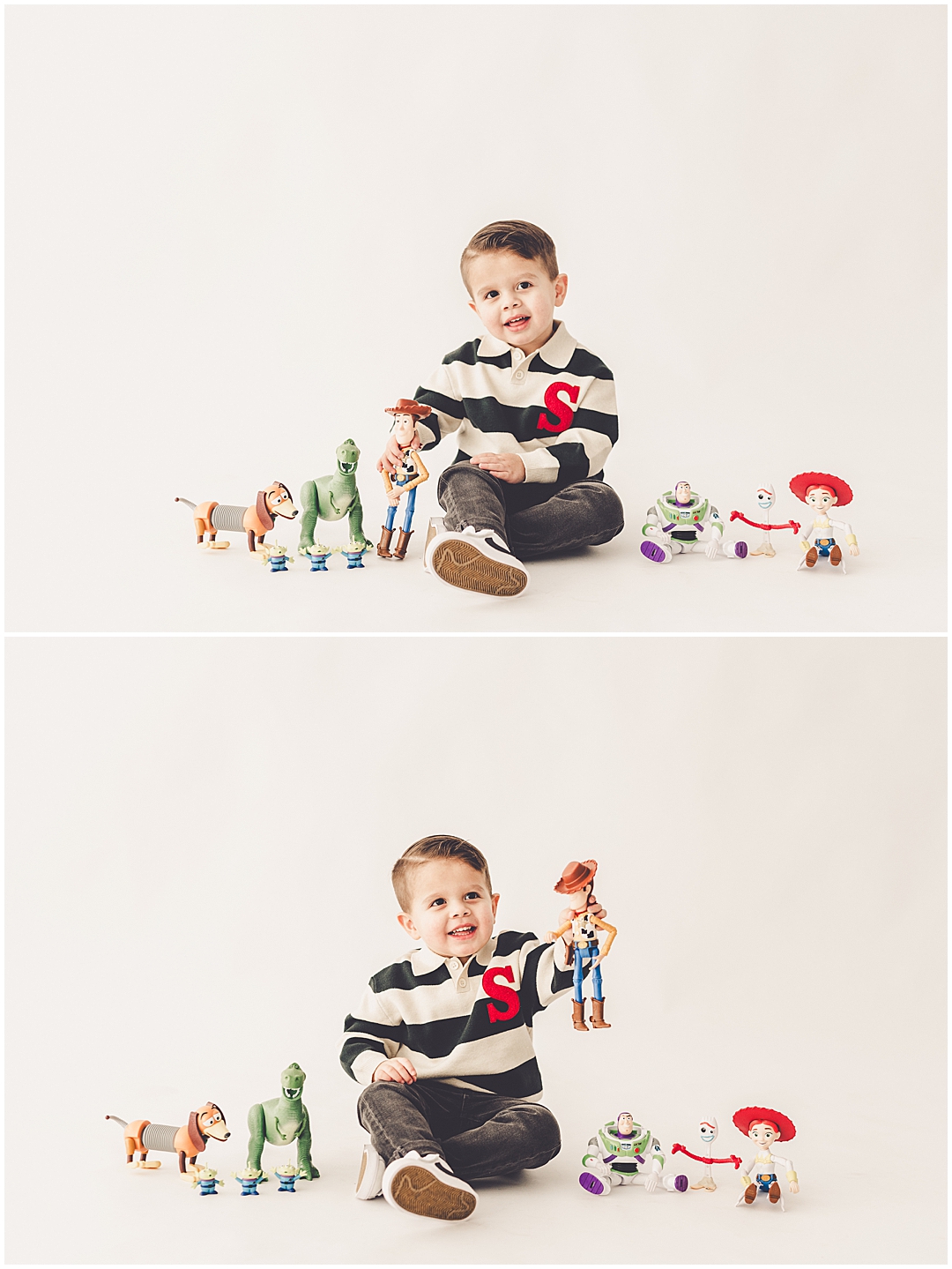 Kankakee studio three-year milestone photographer – Kara Evans Photographer is a family photographer based in Downtown Kankakee.