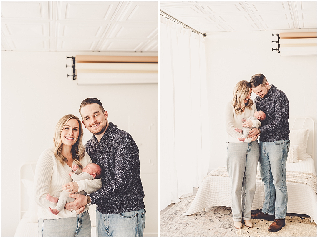 Kankakee studio newborn photos – Kara Evans Photographer is a family photographer based in Downtown Kankakee.