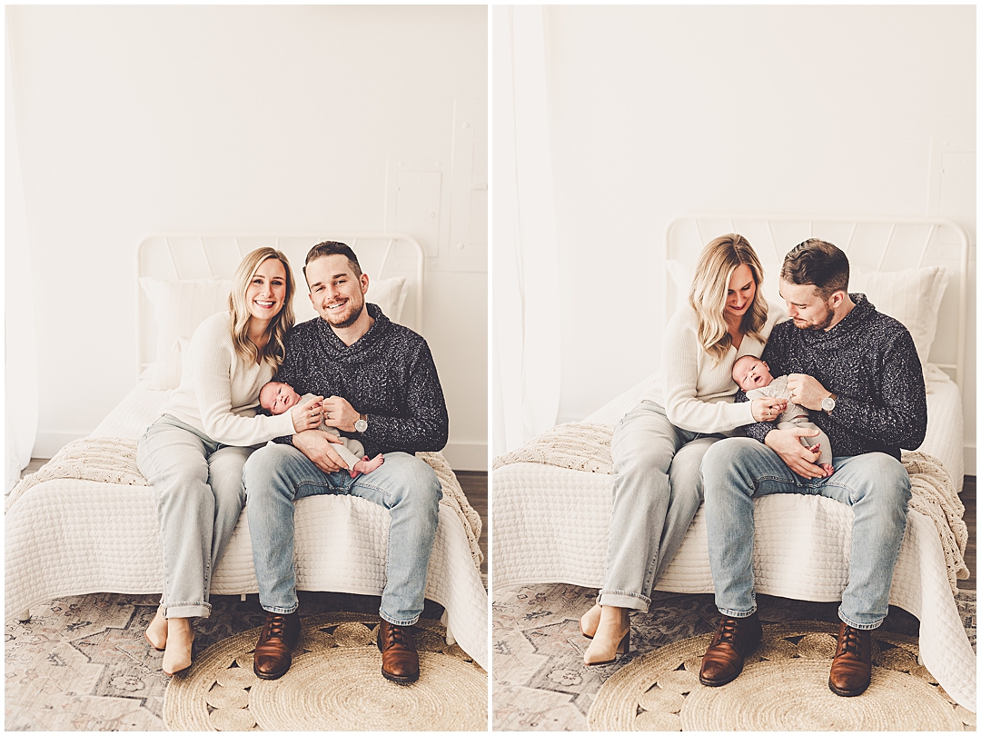 Kankakee studio newborn photos – Kara Evans Photographer is a family photographer based in Downtown Kankakee.