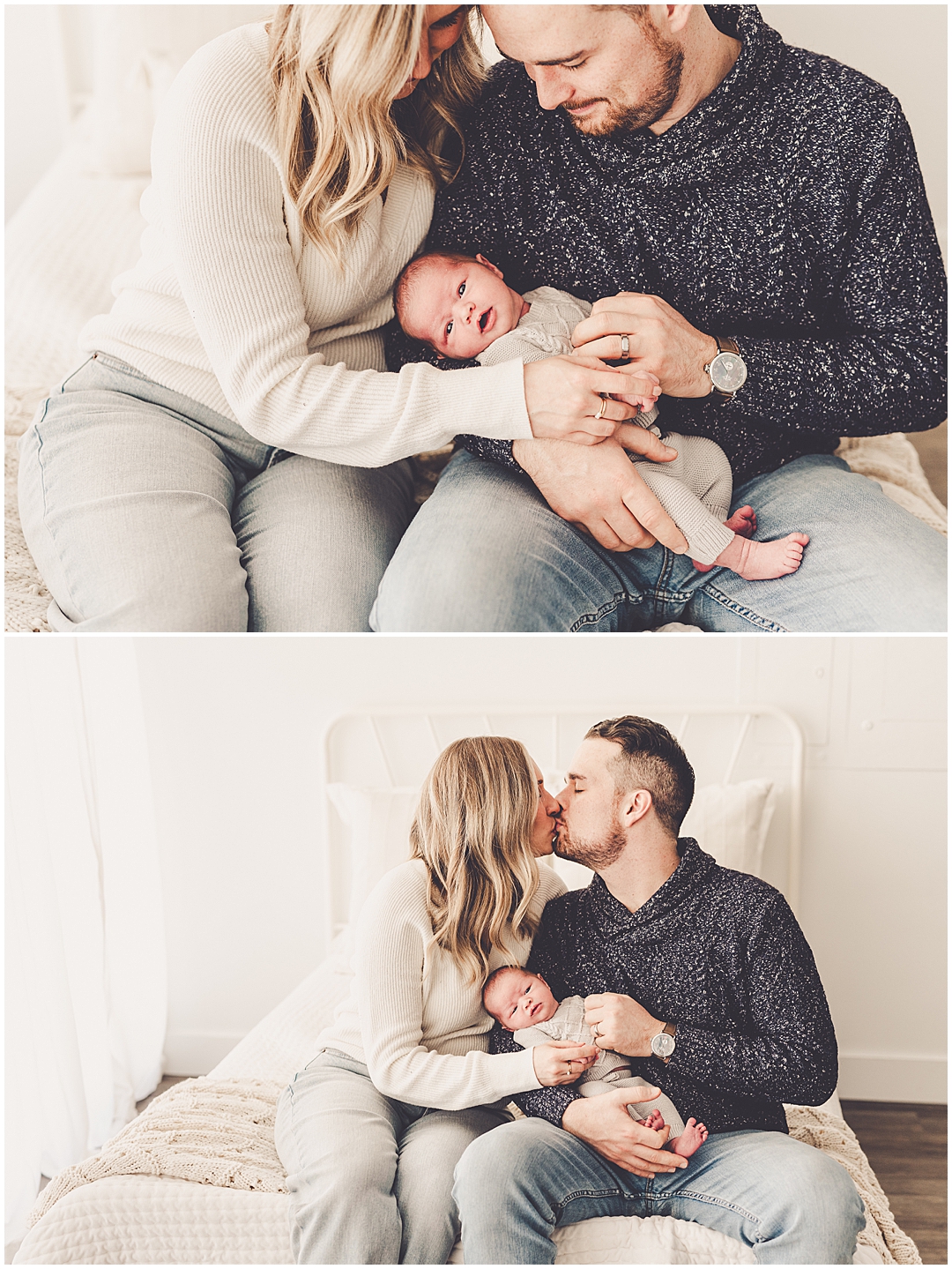 Kankakee studio newborn photos – Kara Evans Photographer is a family photographer based in Downtown Kankakee.