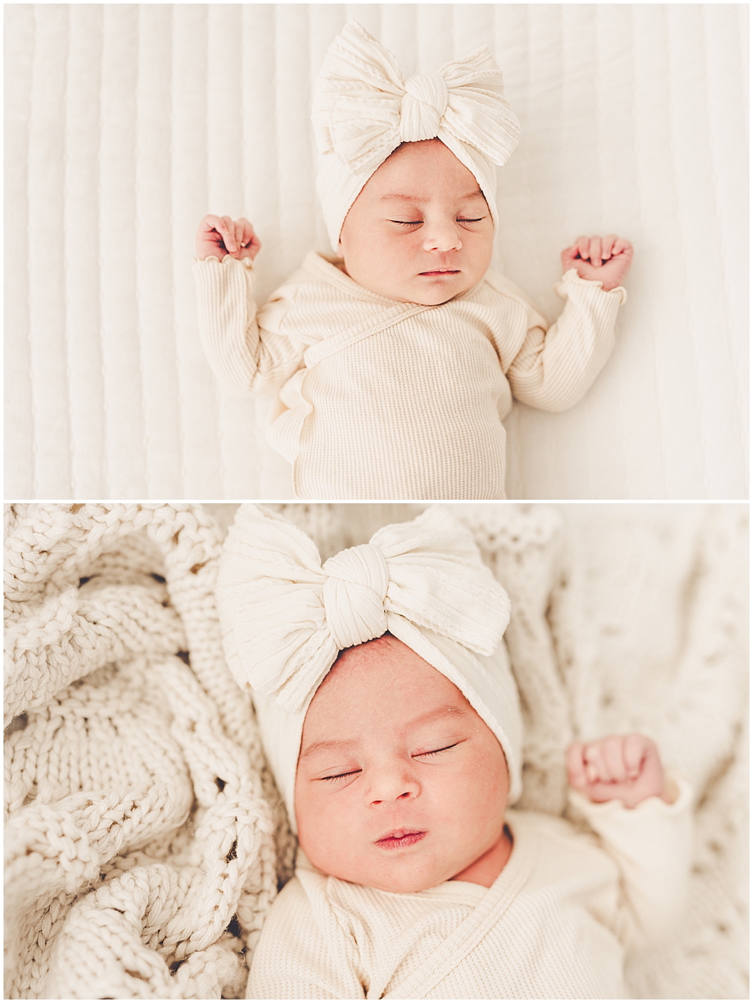 Natural light studio family & newborn photos in Kankakee with Kankakee family photographer Kara Evans Photographer.
