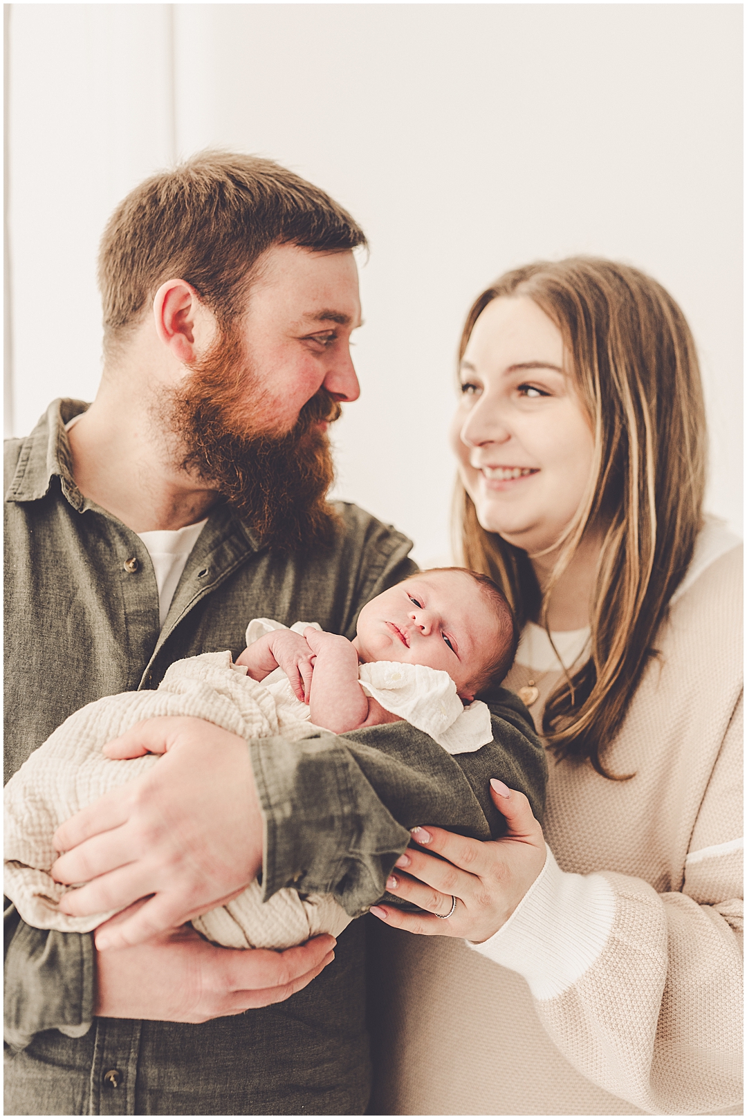 Studio newborn photographer at Studio 388 in downtown Kankakee with Kankakee family photographer Kara Evans Photographer.