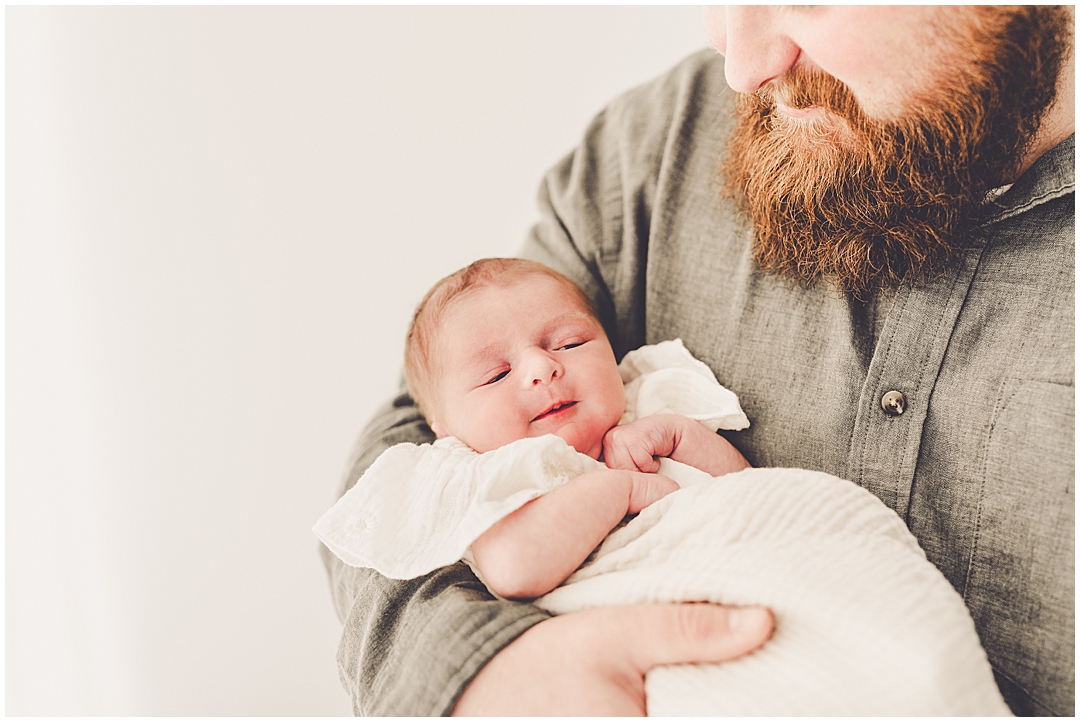 Studio newborn photographer at Studio 388 in downtown Kankakee with Kankakee family photographer Kara Evans Photographer.