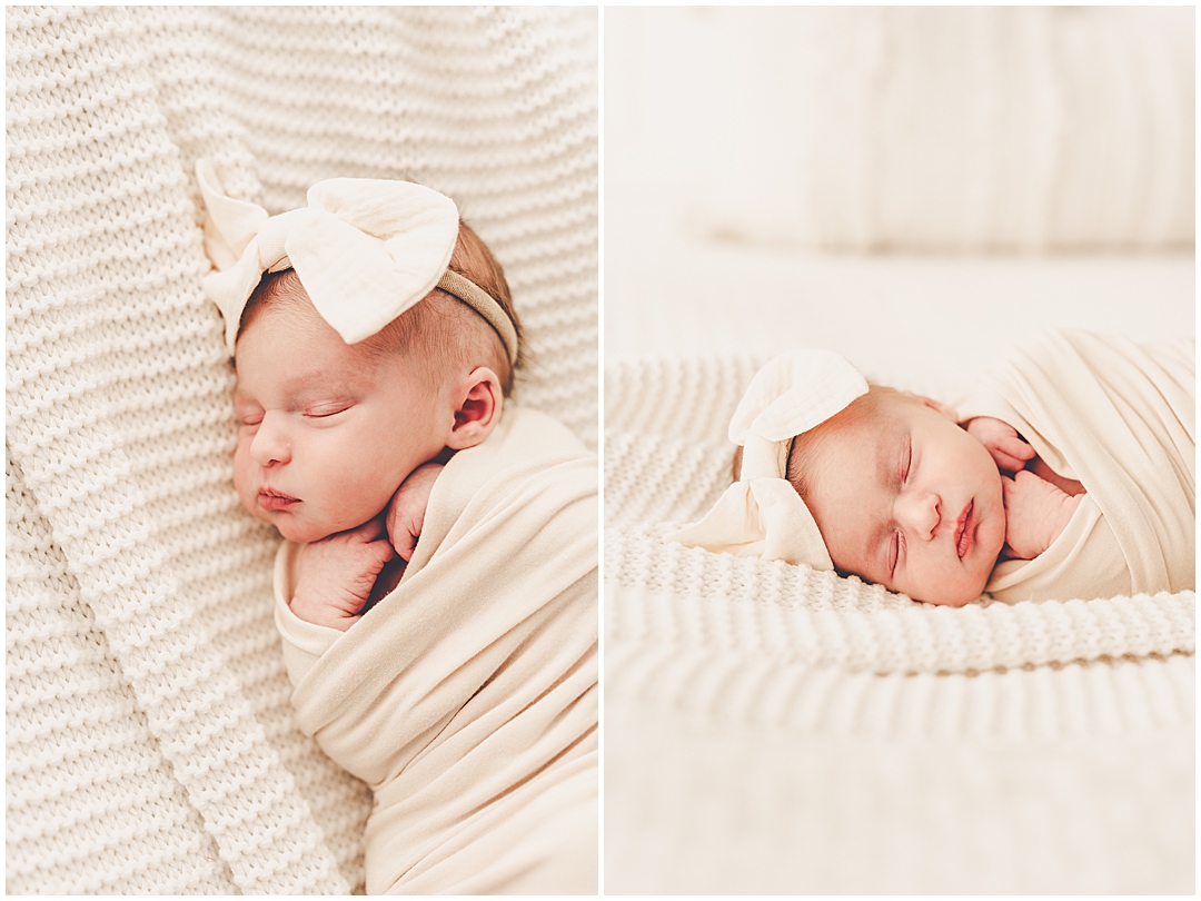 Studio newborn photographer at Studio 388 in downtown Kankakee with Kankakee family photographer Kara Evans Photographer.