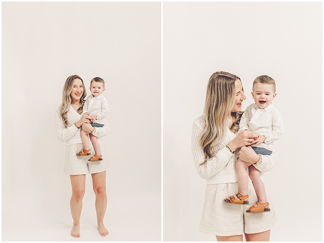 Mommy & me photoshoot inspiration from a Mother's Day photoshoot at JP STYLE CO. in Kentland, Indiana with Kara Evans Photographer.