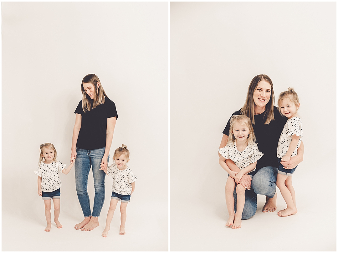 Mommy & me photoshoot inspiration from a Mother's Day photoshoot at JP STYLE CO. in Kentland, Indiana with Kara Evans Photographer.