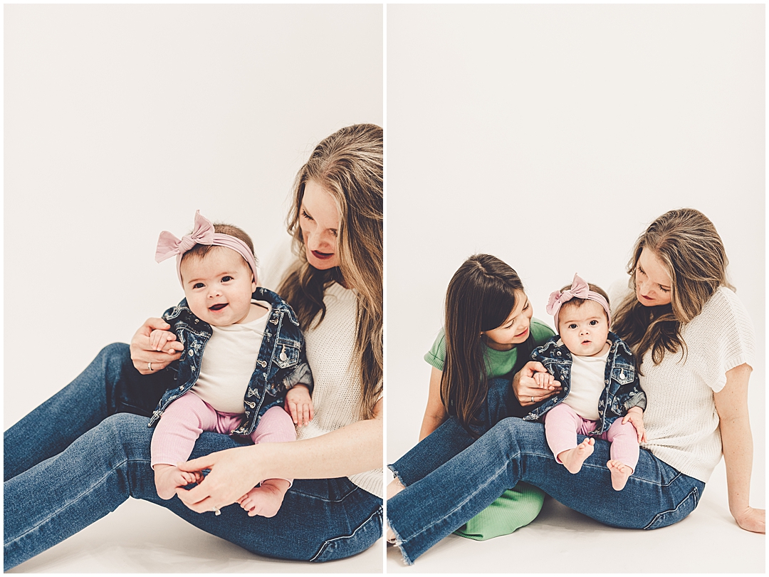 Mommy & me photoshoot inspiration from a Mother's Day photoshoot at JP STYLE CO. in Kentland, Indiana with Kara Evans Photographer.