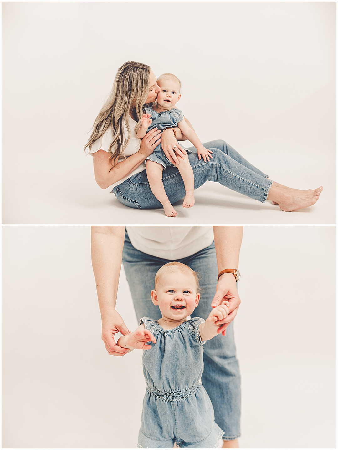 Mommy & me photoshoot inspiration from a Mother's Day photoshoot at JP STYLE CO. in Kentland, Indiana with Kara Evans Photographer.