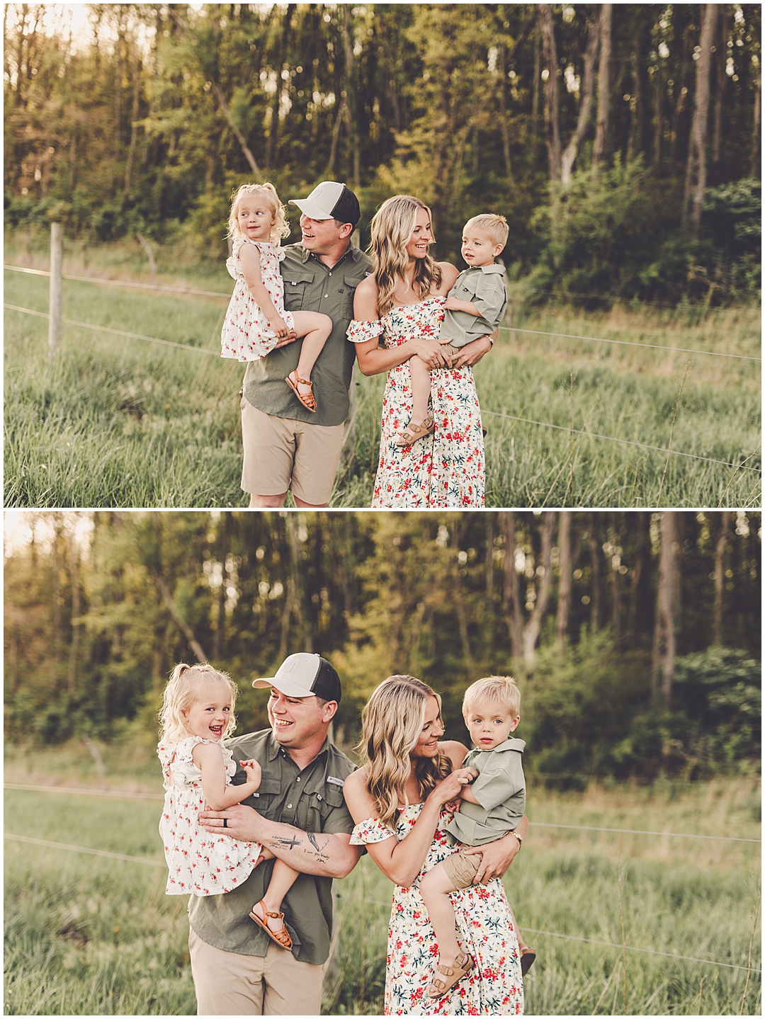 Sunset Iroquois County family photographer – Kara Evans Photographer is a family photographer serving Iroquois County and Kankakee County.