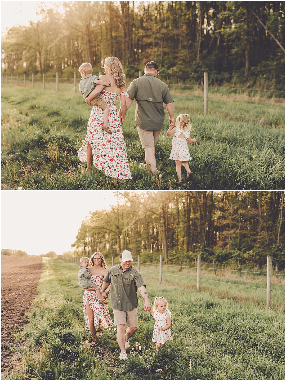 Sunset Iroquois County family photographer – Kara Evans Photographer is a family photographer serving Iroquois County and Kankakee County.
