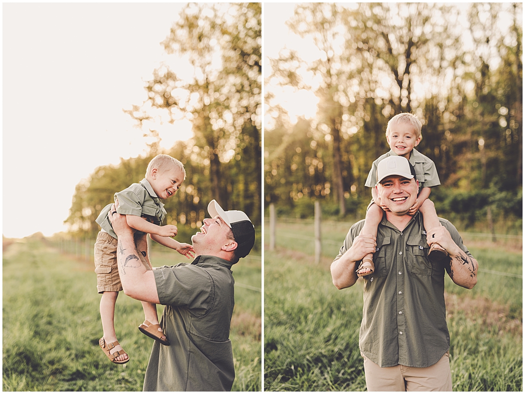 Sunset Iroquois County family photographer – Kara Evans Photographer is a family photographer serving Iroquois County and Kankakee County.