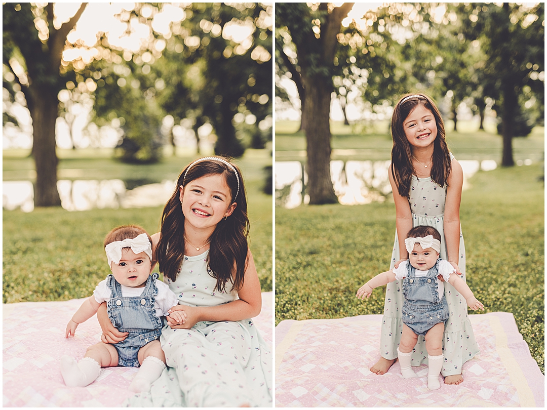Summer six-month milestone Iroquois County family photographer – Kara Evans is a family photographer serving Kankakee and Iroquois County.