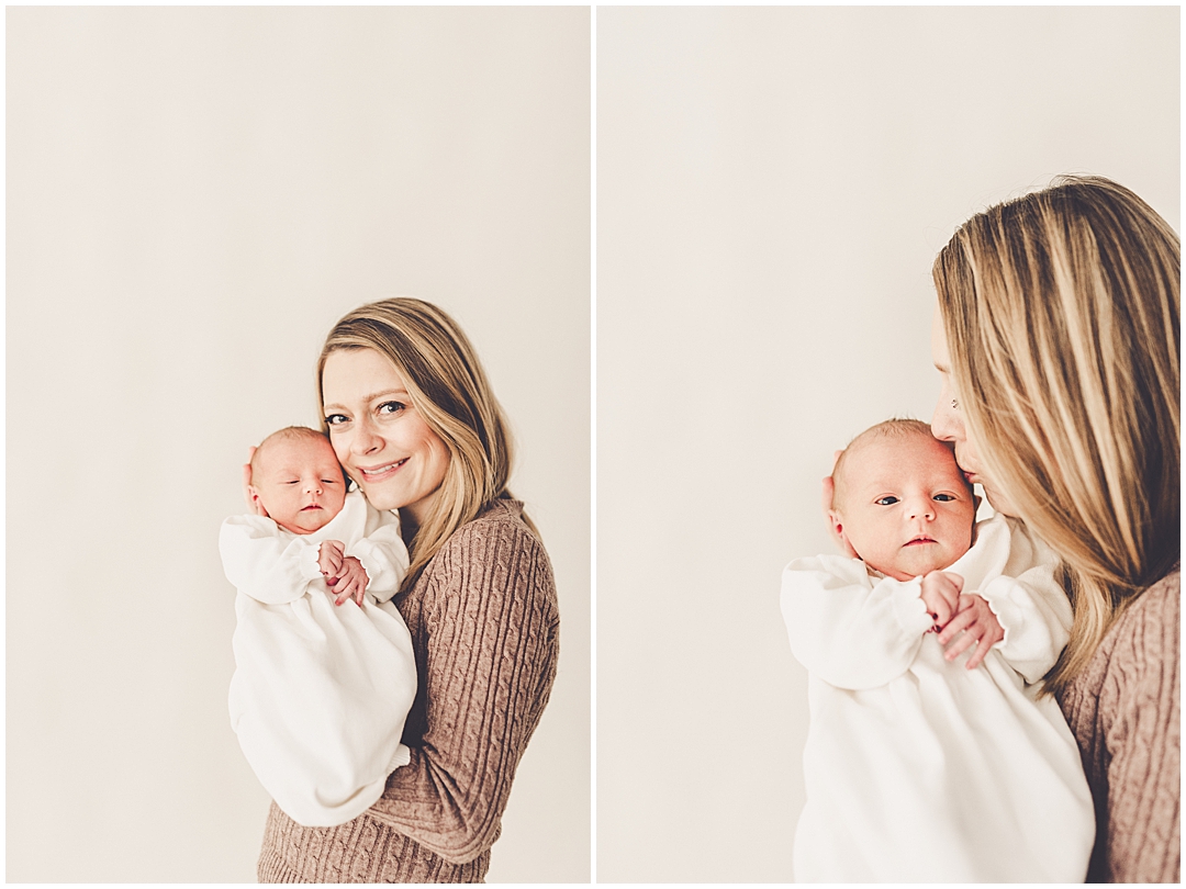 Natural light newborn studio session in Kankakee, Illinois – Kara Evans is a family and newborn photographer based in Kankakee.