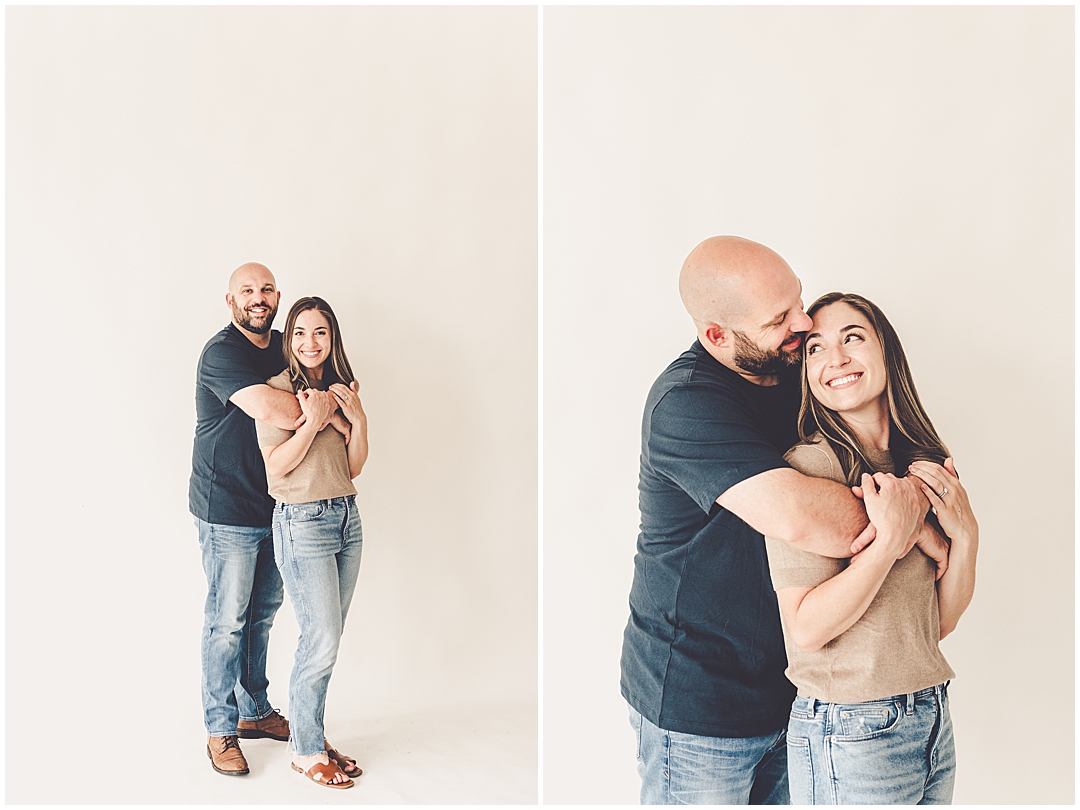 One-year studio milestone photos in Kankakee – Kara Evans Photographer is a family photographer based in Kankakee, Illinois.